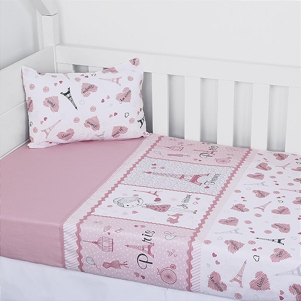 JOGO DE MINE BERCO BABY NICE REF3408 ROSE