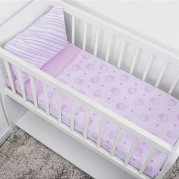 JOGO DE MINE BERCO BABY NICE REF3408 ROSA