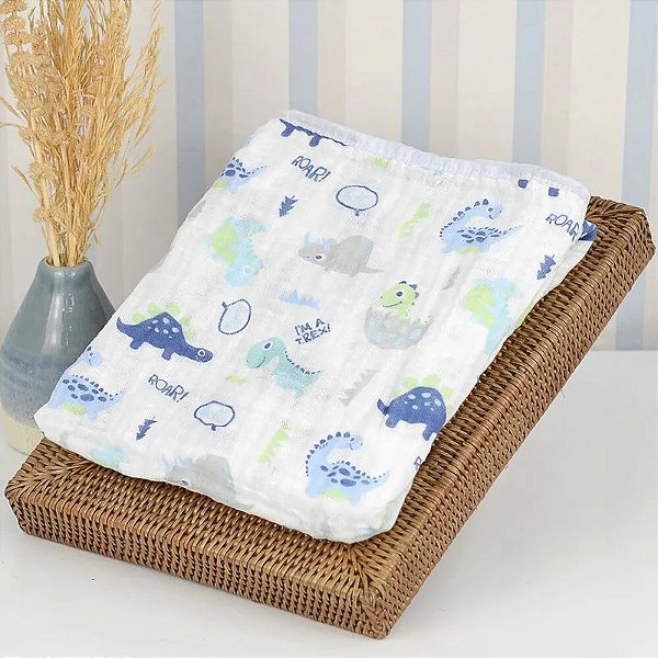 TOALHA SOFT CIA DO NENEM REF3754 AZUL
