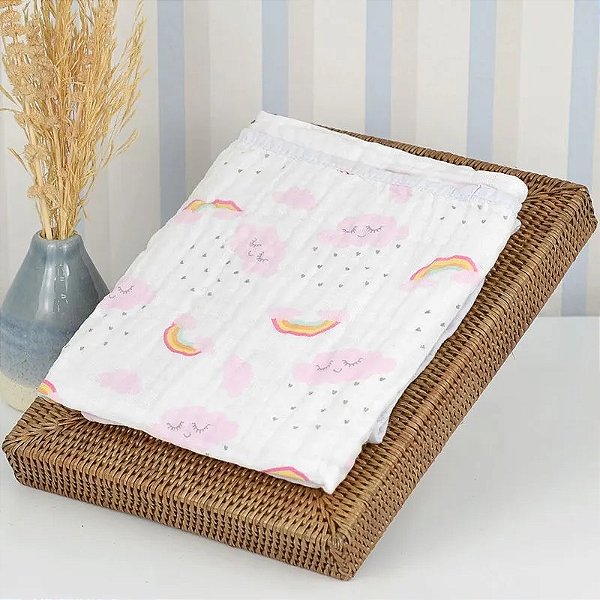 TOALHA SOFT CIA DO NENEM REF3754 ROSA