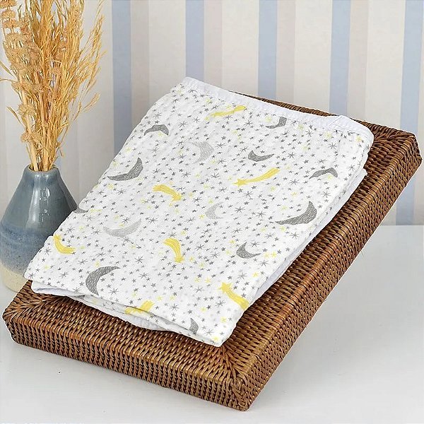 TOALHA SOFT CIA DO NENEM REF3754 AMARELO
