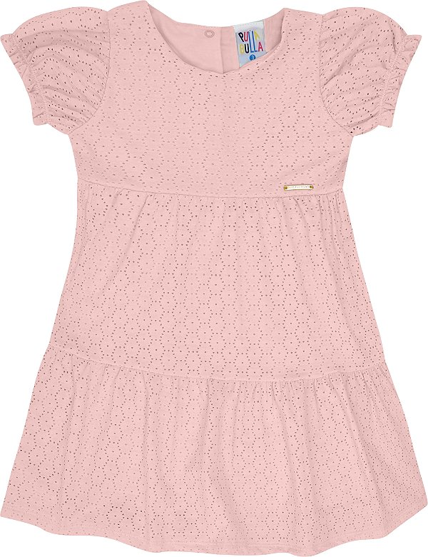 VESTIDO PULLA BULLA 48715 ROSA 2 ANOS