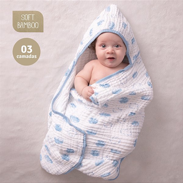 TOALHA SOFT MAMI BAMBOO REF3160 NUVEM FOFA
