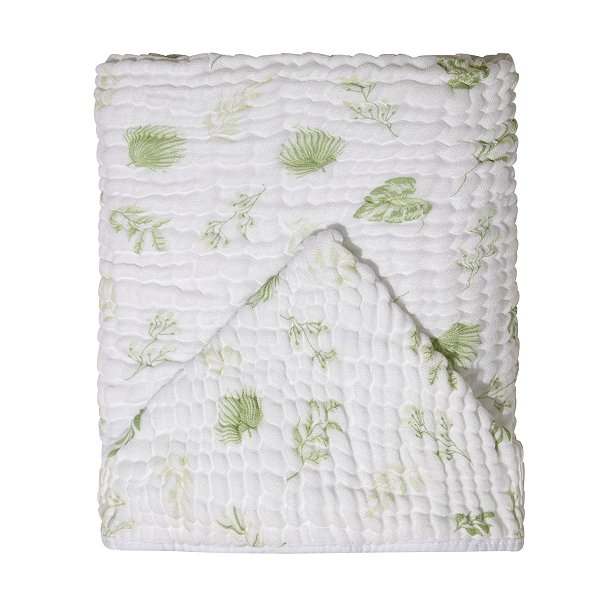 TOALHA SOFT MAMI BAMBOO REF3160 FOLHAGEM VERDE