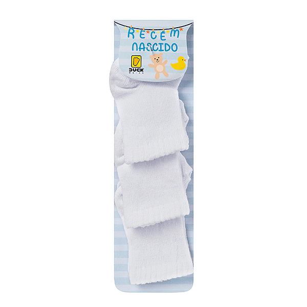 KIT MEIA DUCK SOQUETE BRANCO RN