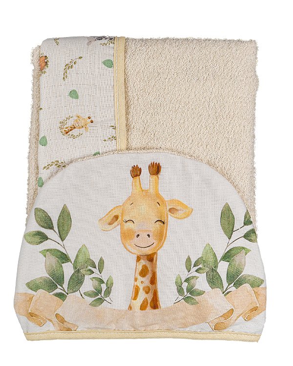 TOALHA FELPA BABY JOY FABULA SAFARI