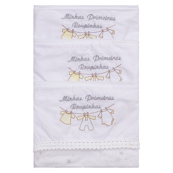 KIT SAQUINHO DE MATERNIDADE BABY JOY TRENDS CINZA