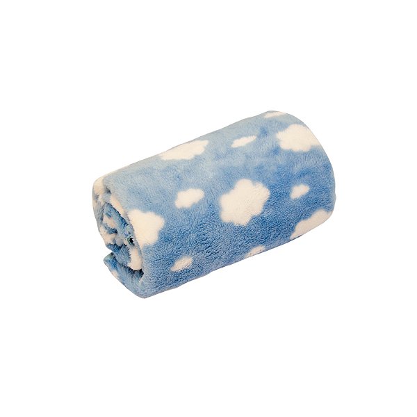 MANTA SOFT BABY JOY FUNNY NUVEM AZUL