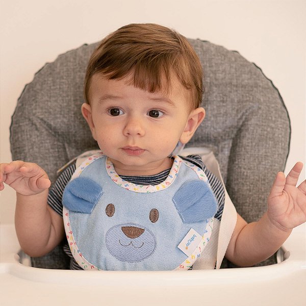 BABADOR BABY JOY FUNNY URSO AZUL