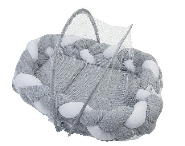 NINHO BABY JOY ESSENCE TRANCA CINZA COM BRANCO