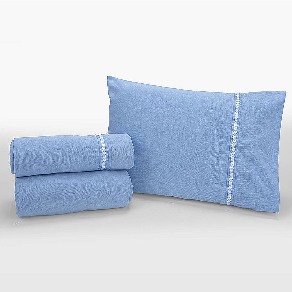 JOGO DE LENCOL BABY JOY ESSENCE AZUL