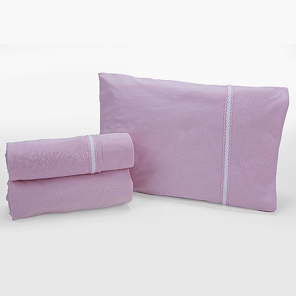 JOGO DE LENCOL BABY JOY ESSENCE ROSA