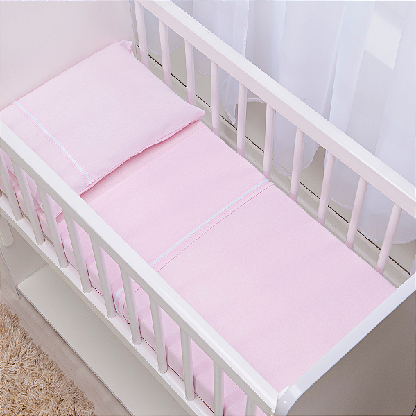 JOGO DE MINE BERCO BABY JOY ESSENCE ROSA