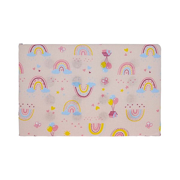 TRAVESSEIRO ANTISSUFOCANTE BUBLIM PETIT - ARCO IRIS ROSA