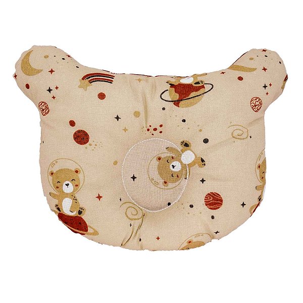 TRAVESSEIRO ANATOMICO BUBLIM PETIT -URSO MARROM