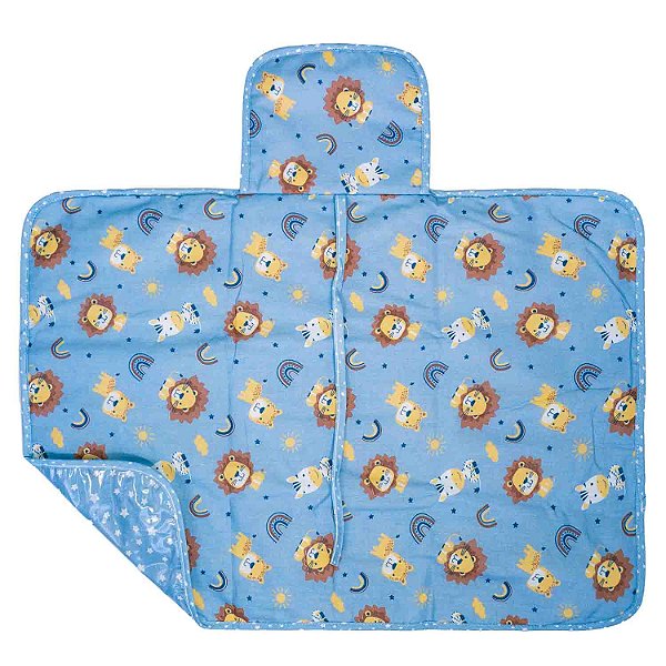 TROCADOR PORTATIL BUBLIM PETIT LEAO AZUL