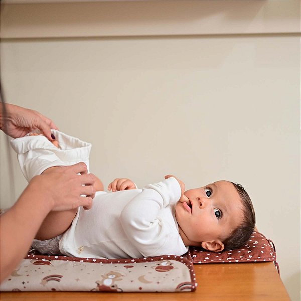 TROCADOR PORTATIL BUBLIM PETIT URSO MARROM