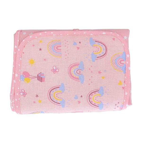 TROCADOR PORTATIL BUBLIM PETIT ARCO IRIS ROSA
