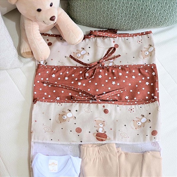 KIT SAQUINHO MATERNIDADE BUBLIM PETIT URSO MARROM