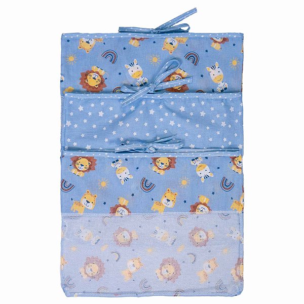 KIT SAQUINHO MATERNIDADE BUBLIM PETIT LEAO AZUL