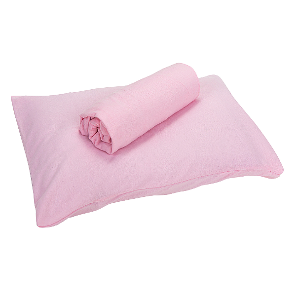 JOGO DE LENCOL BUBLIM LISO ROSA