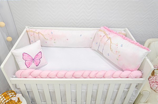 KIT DE BERCO BALU BABY SUBLIMAÇÃO - BALANCO ENCANTADO ROSA