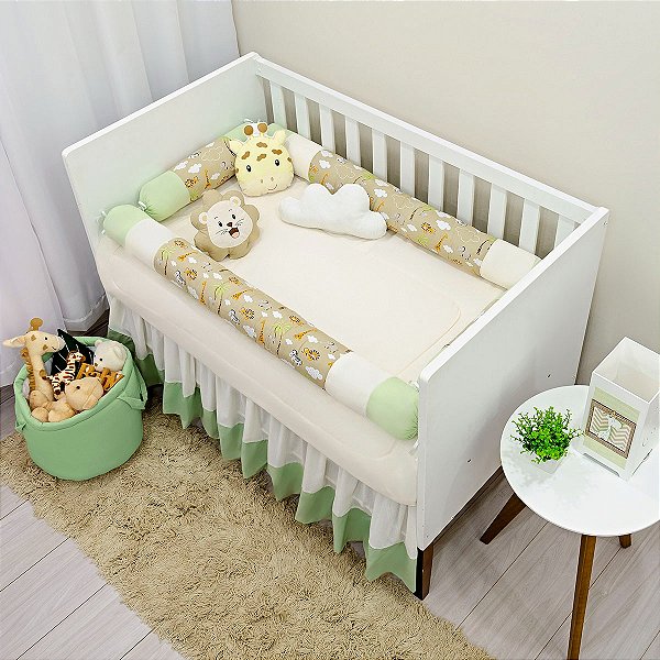 KIT DE BERCO BALU BABY ROLO - REINO ANIMAL VERDE