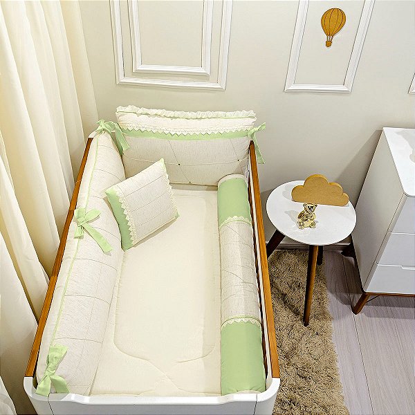 KIT DE BERCO BALU BABY LINHO PROVINCE VERDE