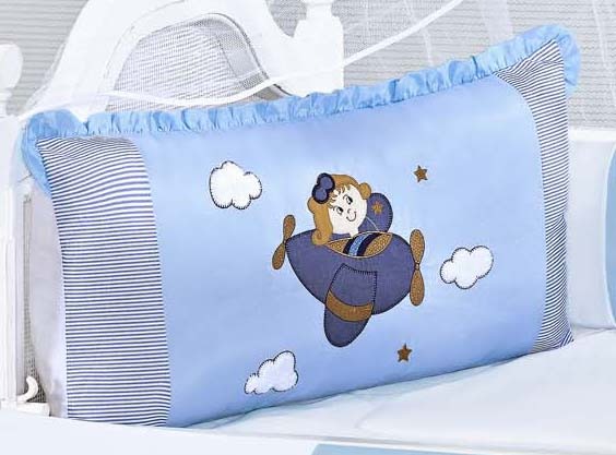 KIT DE BERCO BALU BABY MICRO - BOY AVIADOR AZUL