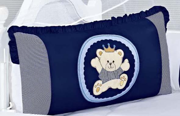 KIT DE BERCO BALU BABY MISTO - URSO BABY MARINHO