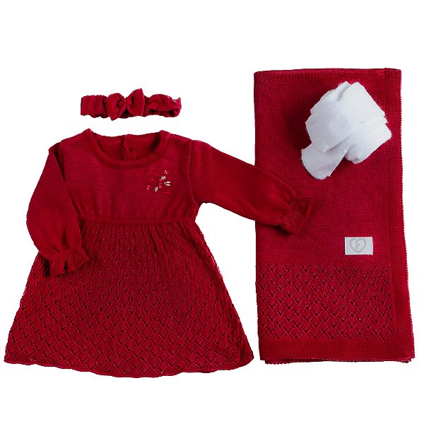 SAIDA DE MATERNIDADE FOFINHO 423002 VERMELHO