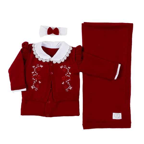 SAIDA DE MATERNIDADE FOFINHO 124004 VERMELHO