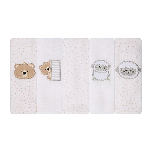 FRALDA SOFT PAPI FRIENDS - URSO OVELHA
