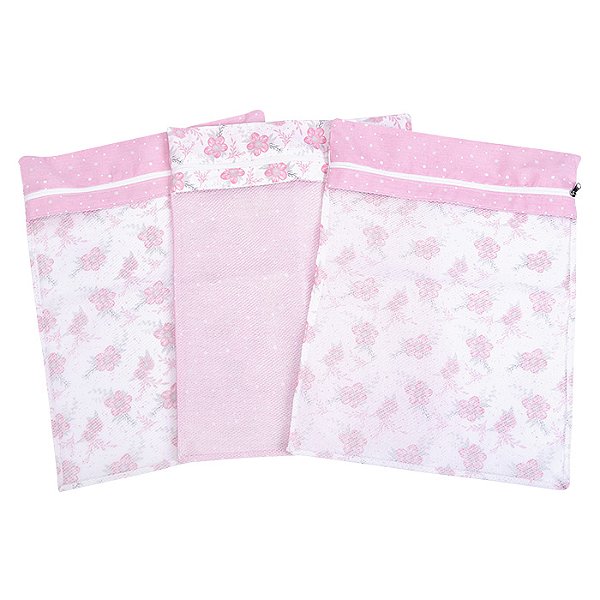 KIT SAQUINHO MATERNIDADE LOUPIOT TEMAS REF5242 ROSE