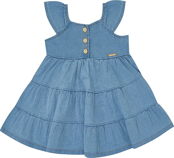 VESTIDO PULLA BULLA 49114 JEANS CLARO GRANDE