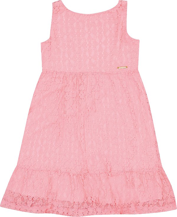 VESTIDO PULLA BULLA 49210 ROSA 3 ANOS