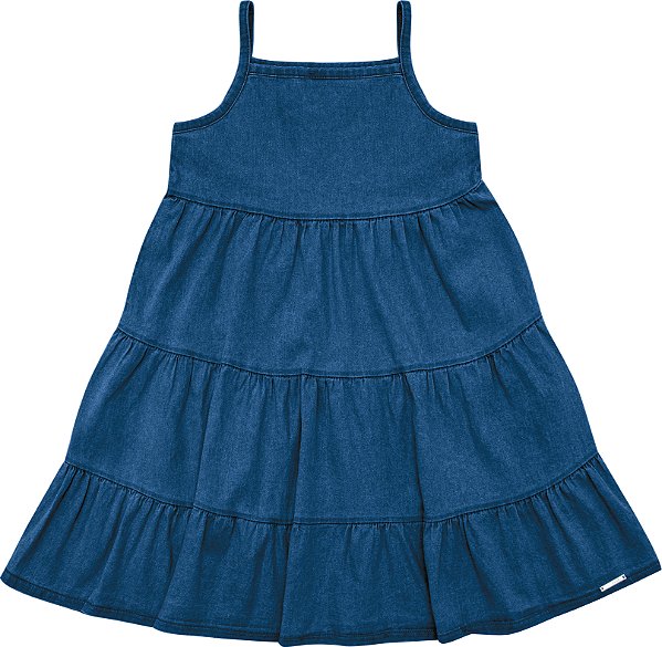 VESTIDO PULLA BULLA 49212 JEANS 3 ANOS