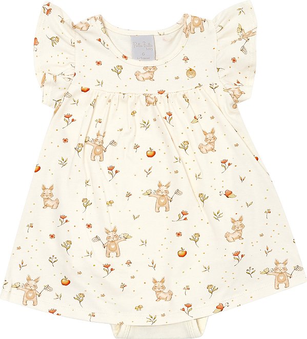 BODY VESTIDO PULLA BULLA 49111 OFF WHITE PEQUENO