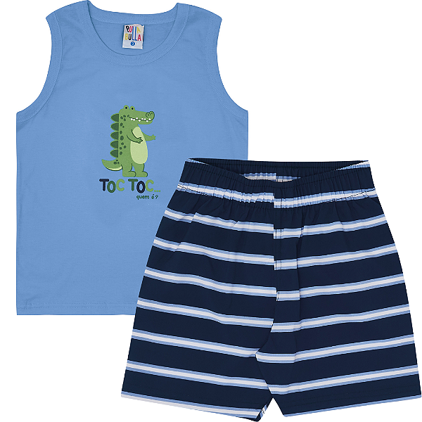 CONJUNTO PULLA BULLA 49264 AZUL 1 ANO