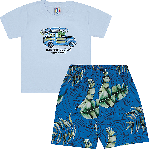 CONJUNTO PULLA BULLA 49267 AZUL 2 ANOS