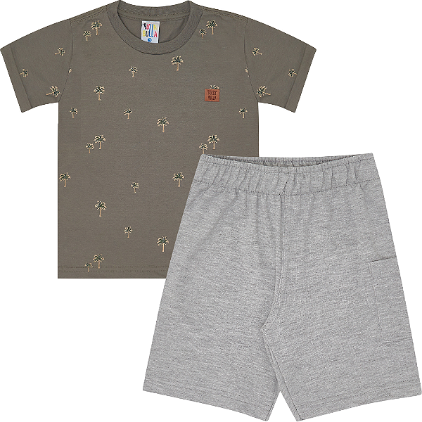 CONJUNTO PULLA BULLA 49270 MILITAR 2 ANOS
