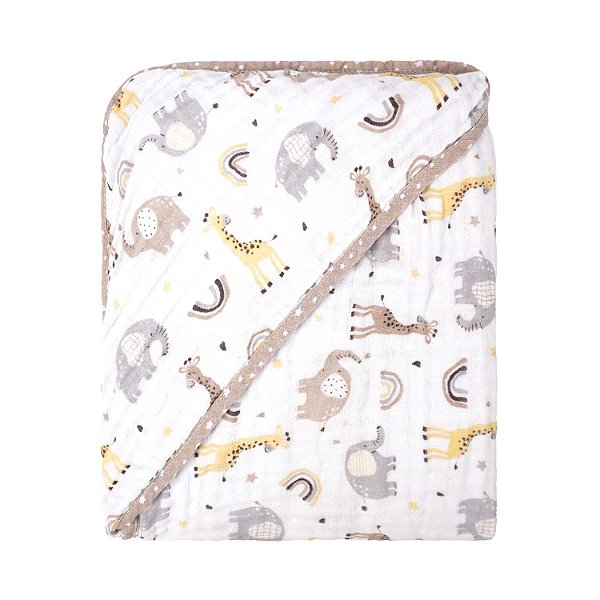 TOALHA SOFT BUBLIM PETIT - GIRAFA