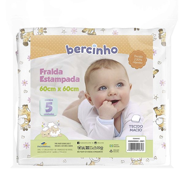 FRALDA BERCINHO ESTAMPADA FEMININO