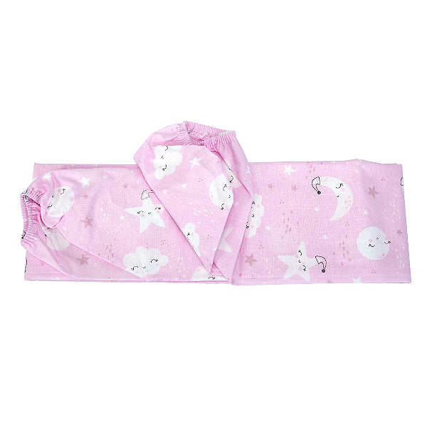 LENCOL CERCADO ALVINHA REF3597 ROSA