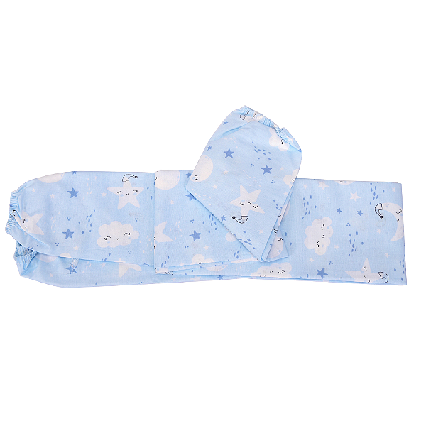 LENCOL CERCADO ALVINHA REF3597 AZUL