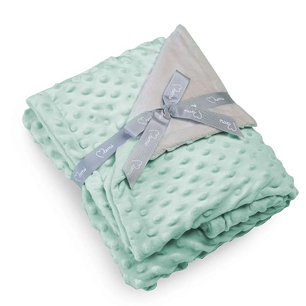 COBERTOR BUBBLE SOFT MAMI VERDE AGUA