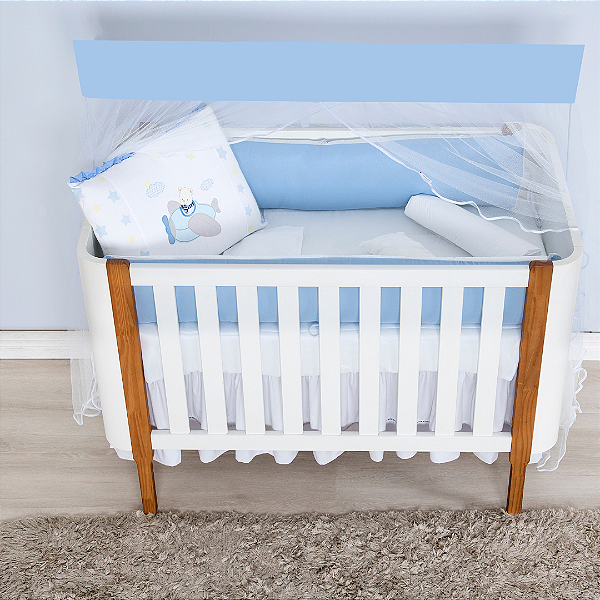 KIT DE BERCO BRUBRELEL JUJU BABY - BRILHO DO CEU AZUL