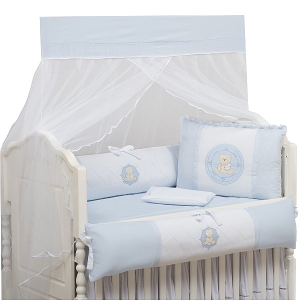 KIT DE BERCO BRUBRELEL ENCANTO BEBE URSO AZUL