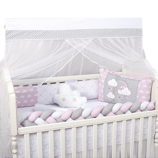 KIT DE BERCO BRUBRELEL ENCANTO TRANÇA CHUVA DE AMOR