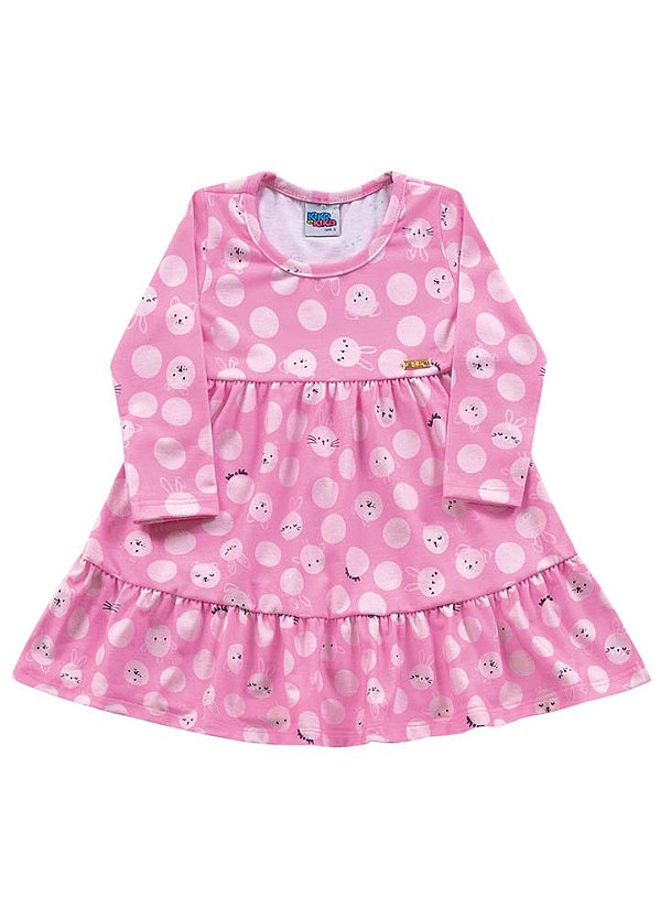 VESTIDO KIKO KIKA 12226 ROSA PEQUENO